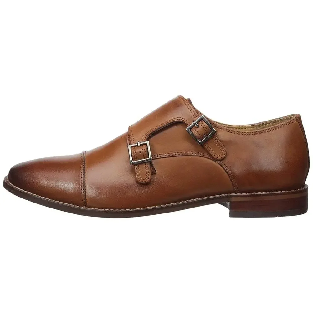 Florsheim Montinaro Double Monk Strap Saddle Tan Smooth 12 M